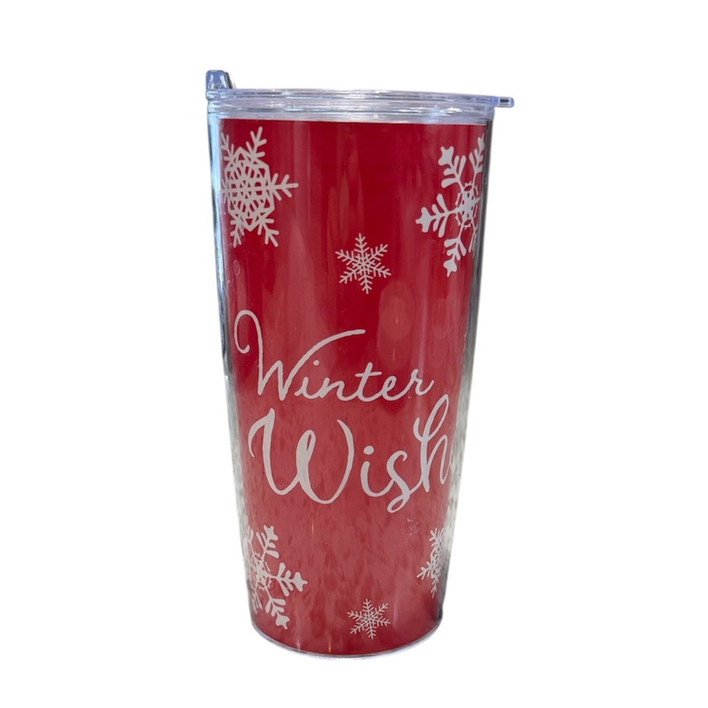3/$10 ☀️ Winter Wish 20oz Plastic Tumbler